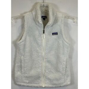 Patagonia Los Gatos Fleece Kids Vest - Birch White - Size Large (12)